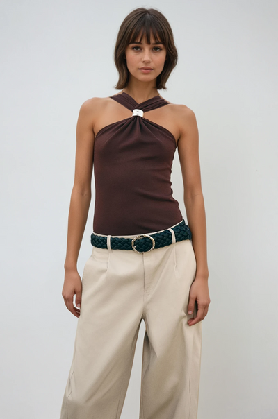 Lusaria – Top chic à col licou