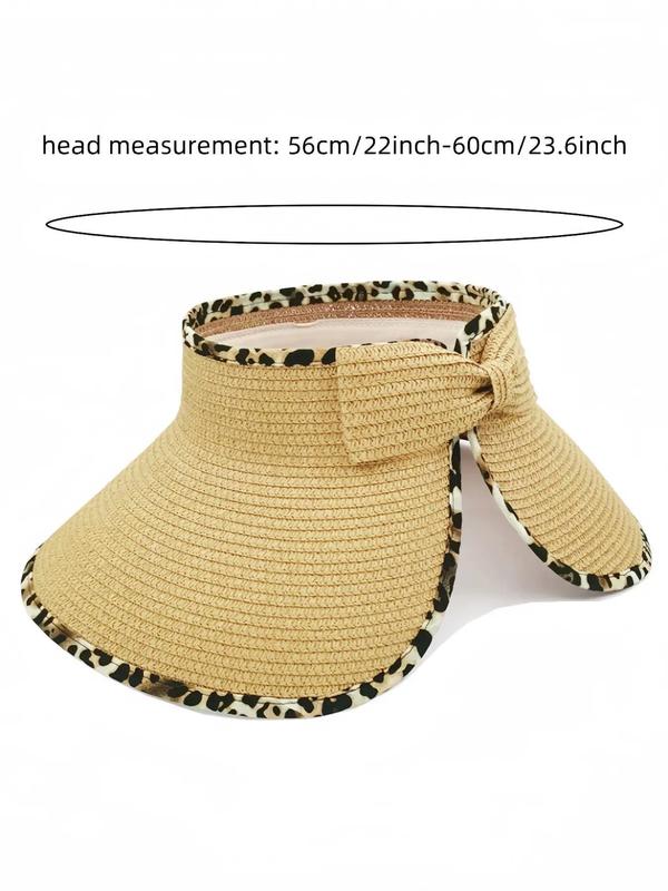 Savannah Chic – Visière Large à Imprimé Léopard