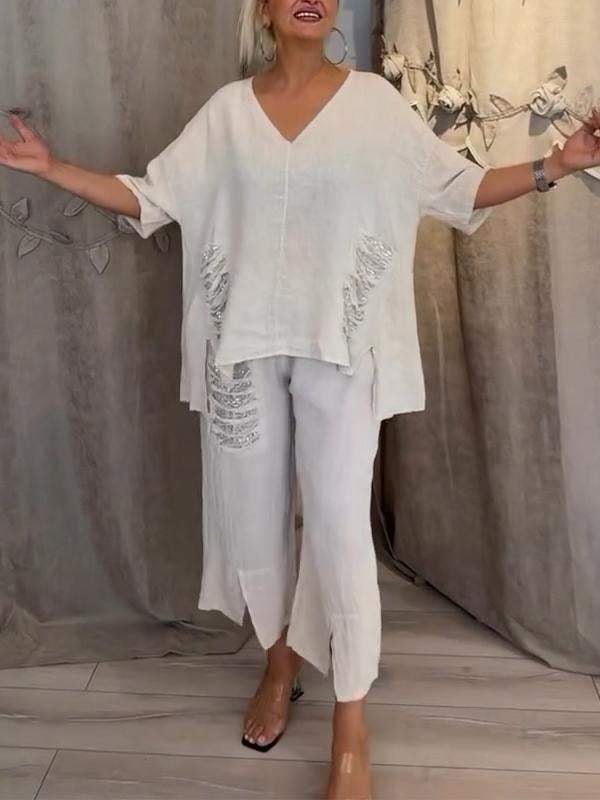 BIANCA  Ensemble en lin