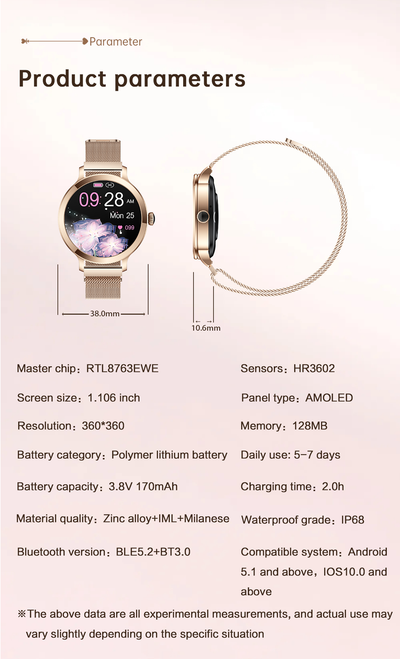 Montre connectée pour femmes Lumina Bellezza