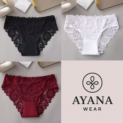 Belle Étoile – Culottes en Dentelle Élégantes et Sexy en Coton ( lot de 3 pièces )