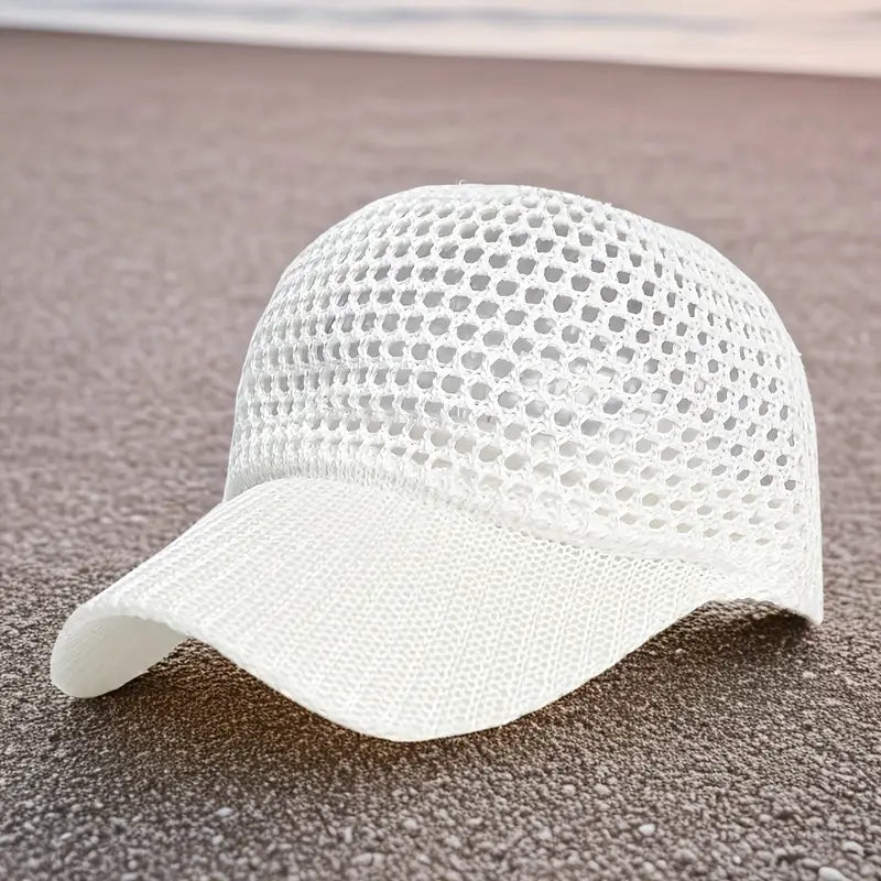 Saphirilys – Casquette de Baseball en Résille Stylée