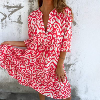 Fiori – Robe Élégante et Décontractée à Col en V