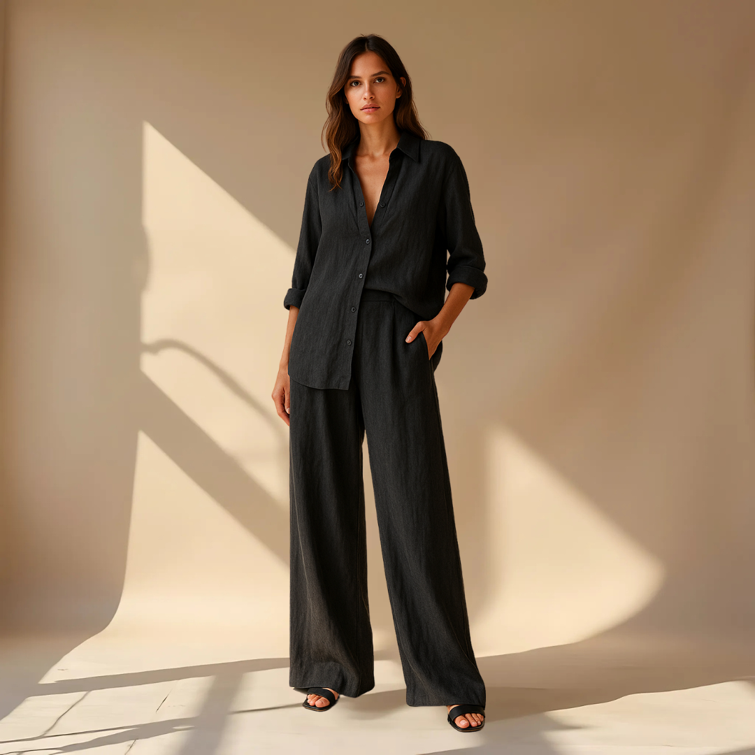 Amélie™ | Ensemble 2 pièces - chemise & pantalon