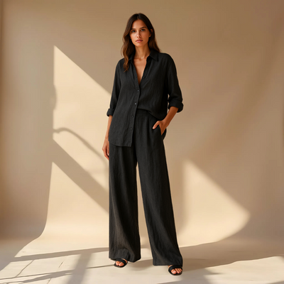 Amélie™ | Ensemble 2 pièces - chemise & pantalon