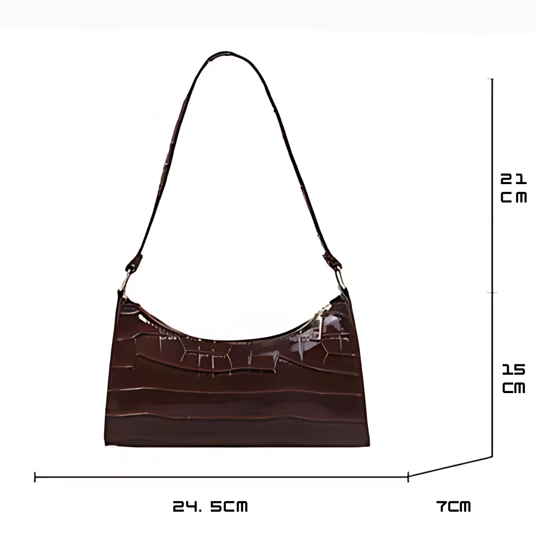Melina | Sac en cuir brillant