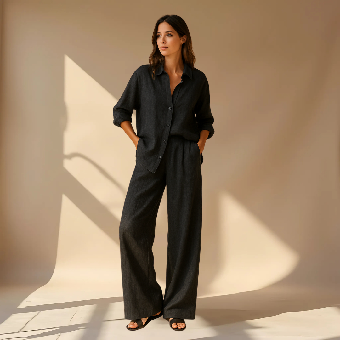 Amélie™ | Ensemble 2 pièces - chemise & pantalon