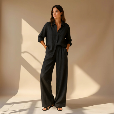 Amélie™ | Ensemble 2 pièces - chemise & pantalon