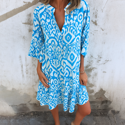 Fiori – Robe Élégante et Décontractée à Col en V
