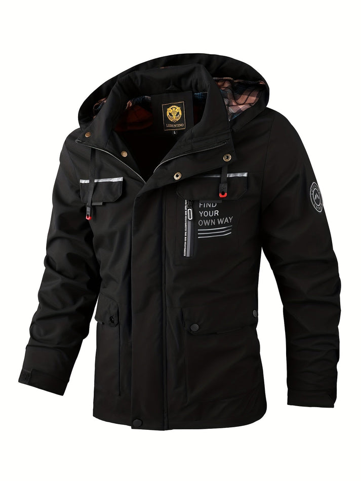 Quentin™ - Veste d'extérieur confortable, coupe-vent et imperméable
