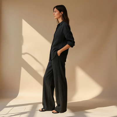 Amélie™ | Ensemble 2 pièces - chemise & pantalon