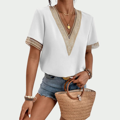Filou | T-shirt à col en V pour femmes