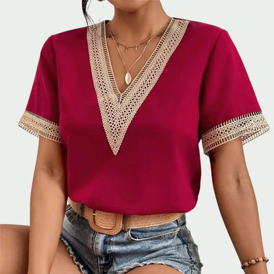 Filou | T-shirt à col en V pour femmes