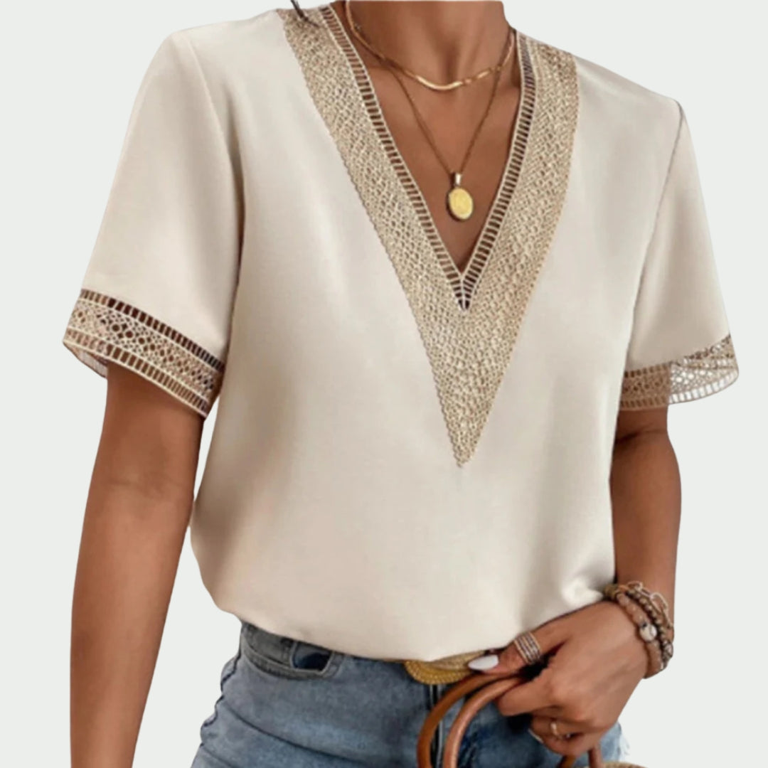 Filou | T-shirt à col en V pour femmes