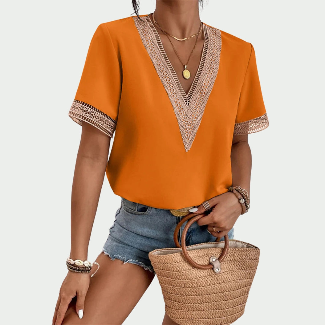 Filou | T-shirt à col en V pour femmes