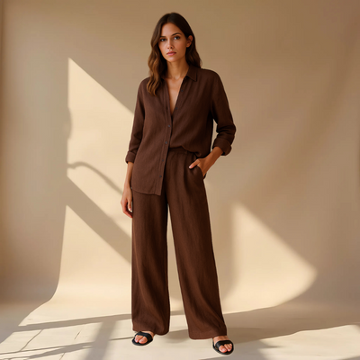 Amélie™ | Ensemble 2 pièces - chemise & pantalon