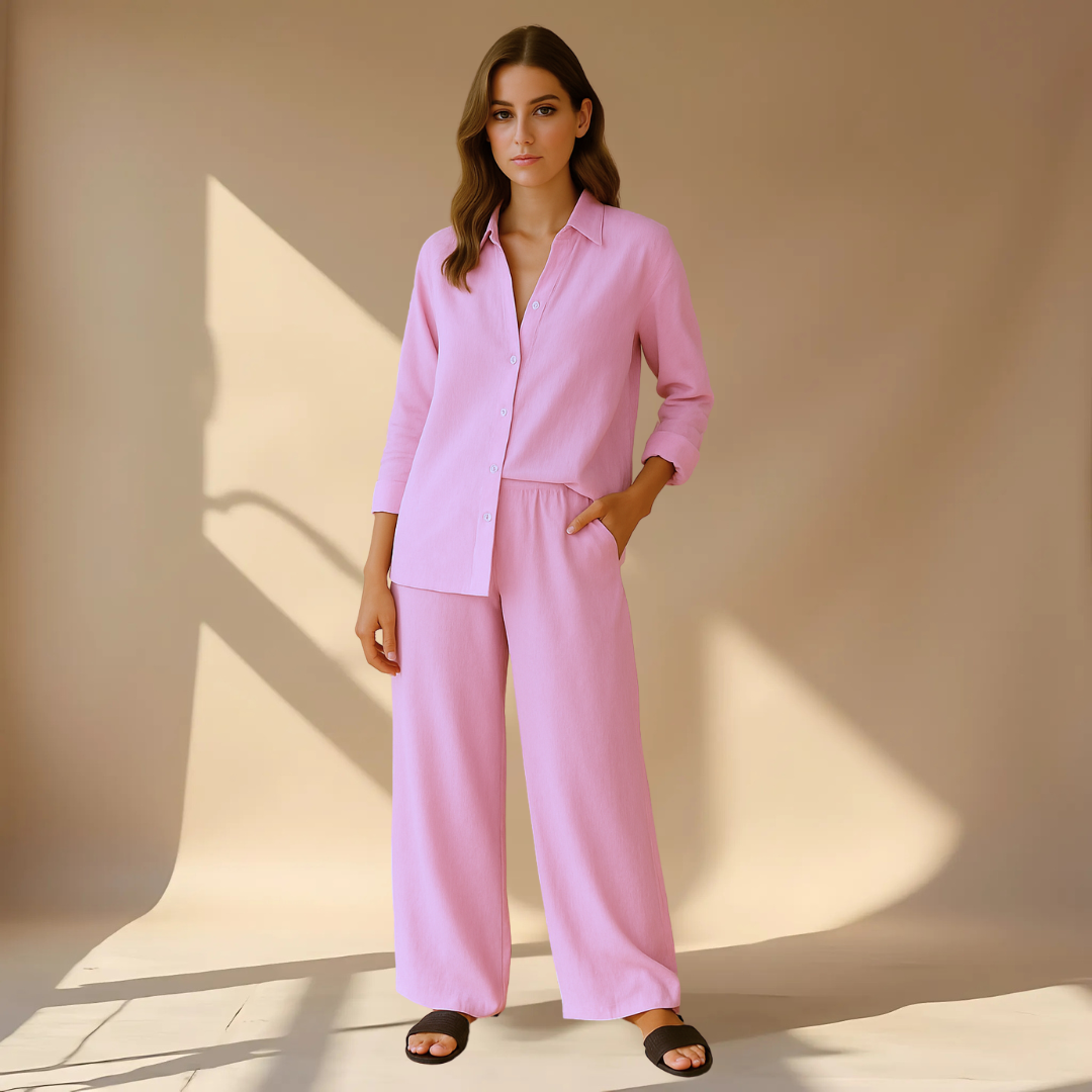 Amélie™ | Ensemble 2 pièces - chemise & pantalon