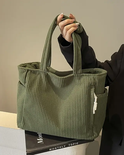 Tilda – Sac cabas côtelé avec détail en cordon