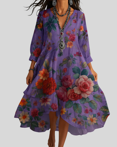Élowen™ – Robe Maxi Bohème Fleurie et Légère