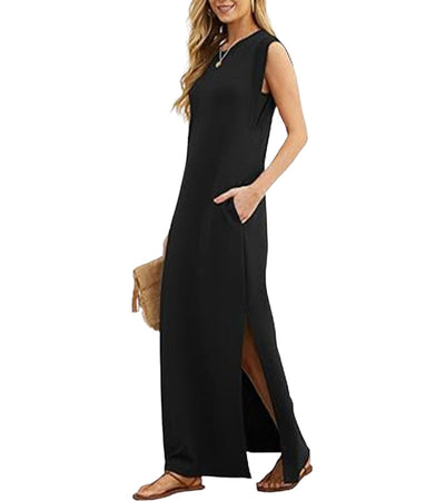 Romaisa – Robe longue chic & pratique, sans entretien