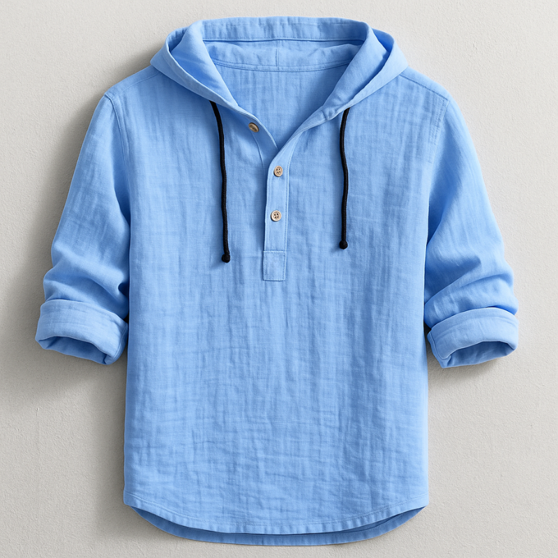 Louis- Chemise en lin avec capuche