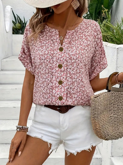 Anori – Blouse Florale Élégante