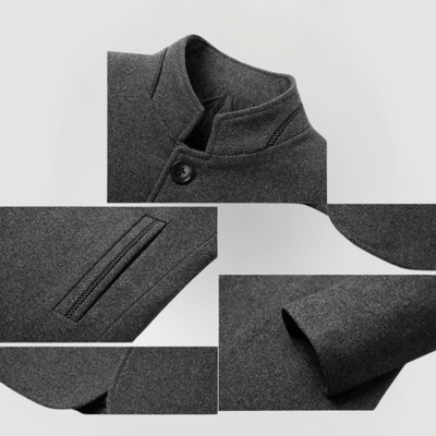 HELMUT – MANTEAU FORMEL À COL HAUT