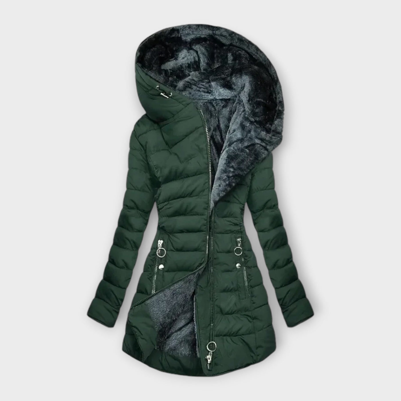 Kori – Manteau douillet doublé de fausse fourrure