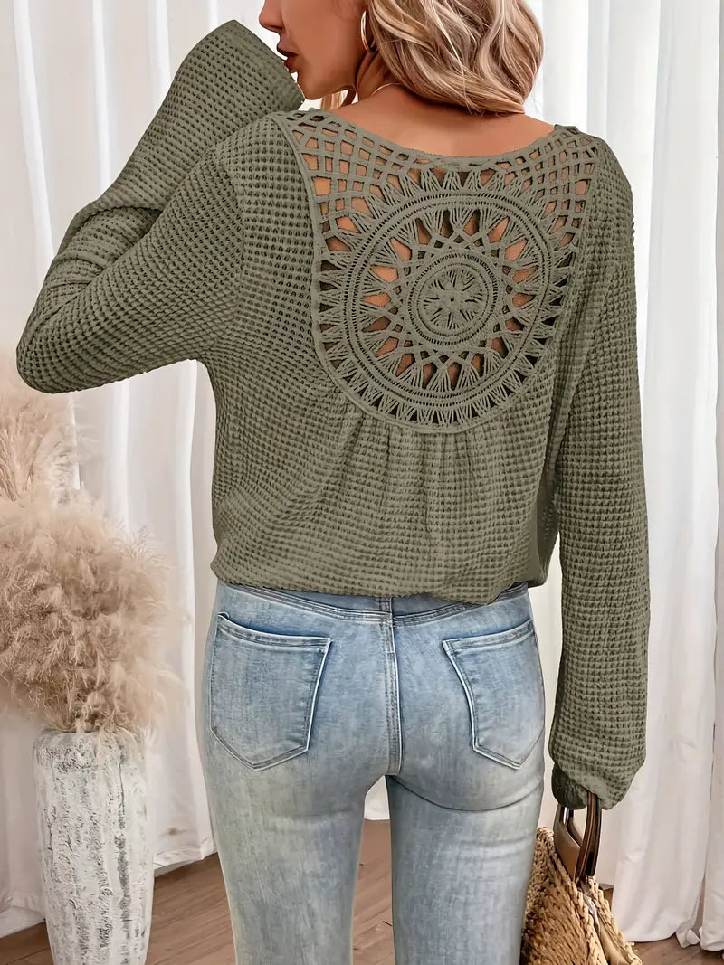 Wilma™ – Blouse élégante style Ibiza avec col en V