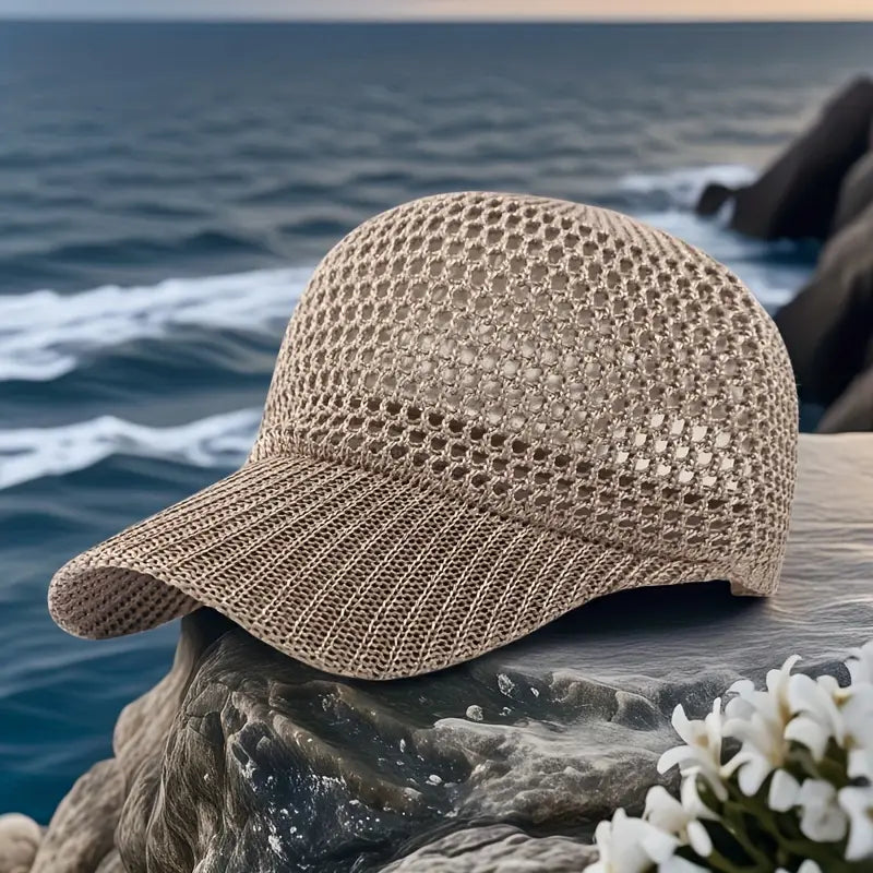 Saphirilys – Casquette de Baseball en Résille Stylée