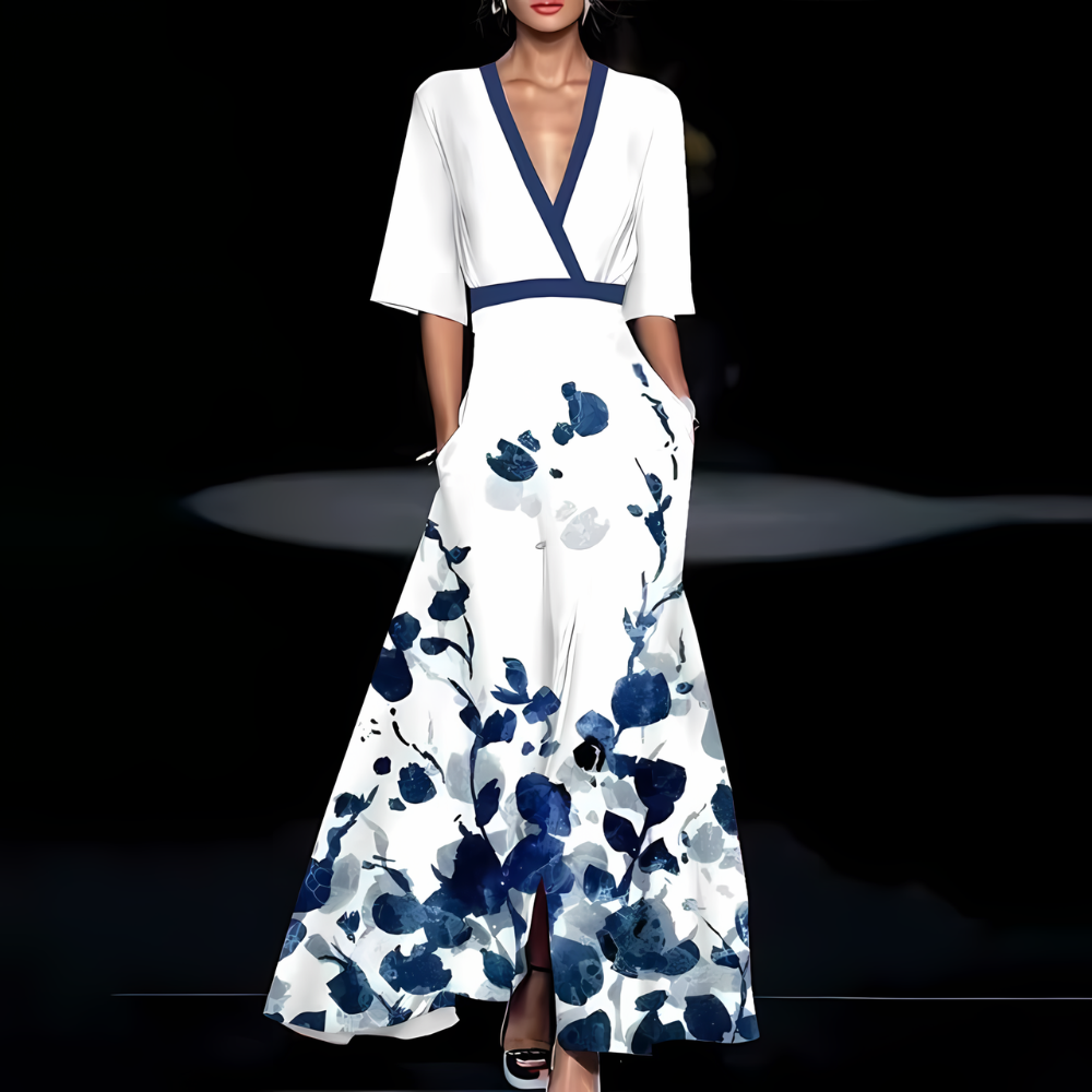 Elena – Robe élégante à manches