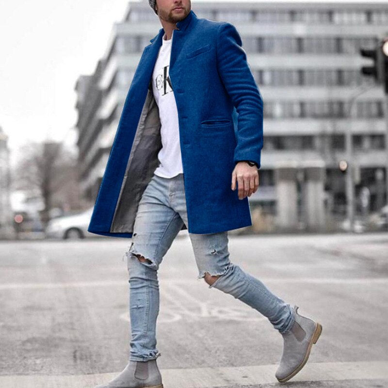 Patrick – Manteau long classique en laine