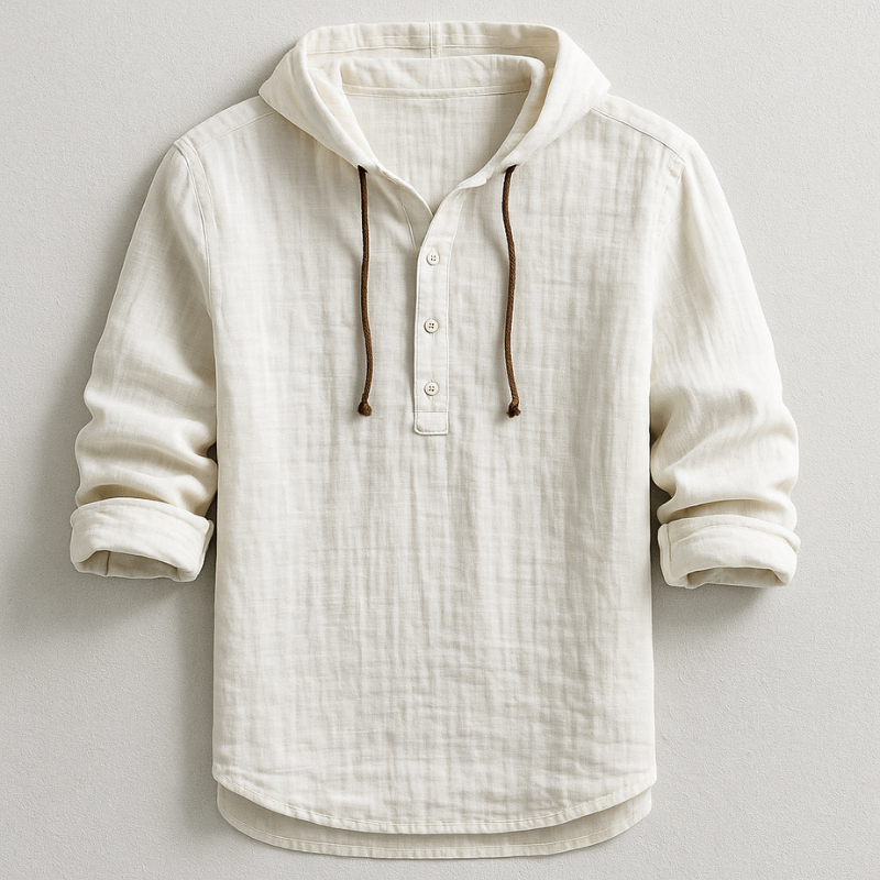 Louis- Chemise en lin avec capuche