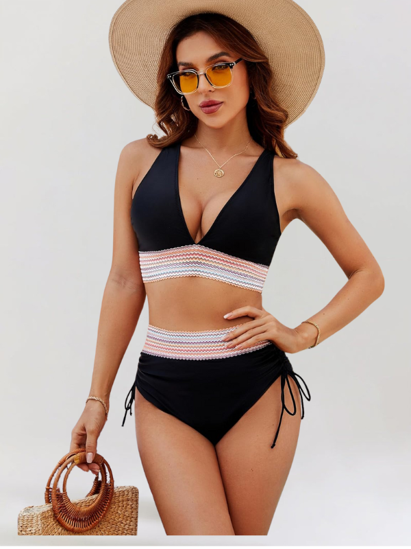 Lidia – Ensemble Bikini avec Contrôle du Ventre et Taille Haute