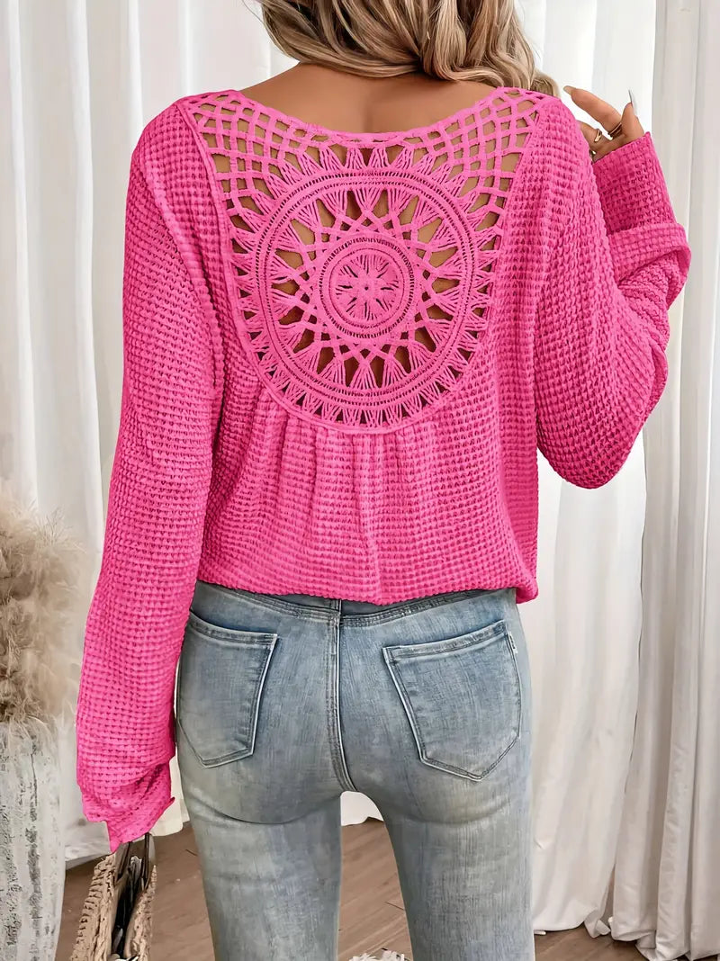 Wilma™ – Blouse élégante style Ibiza avec col en V