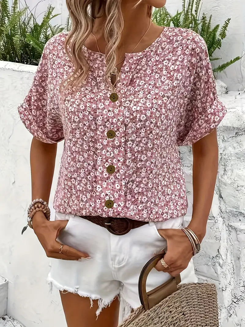 Anori – Blouse Florale Élégante