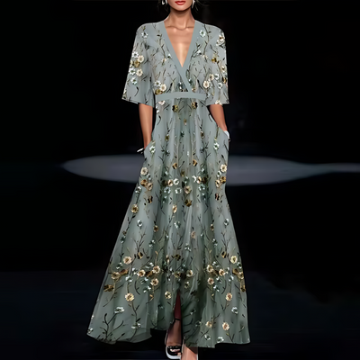 Elena – Robe élégante à manches