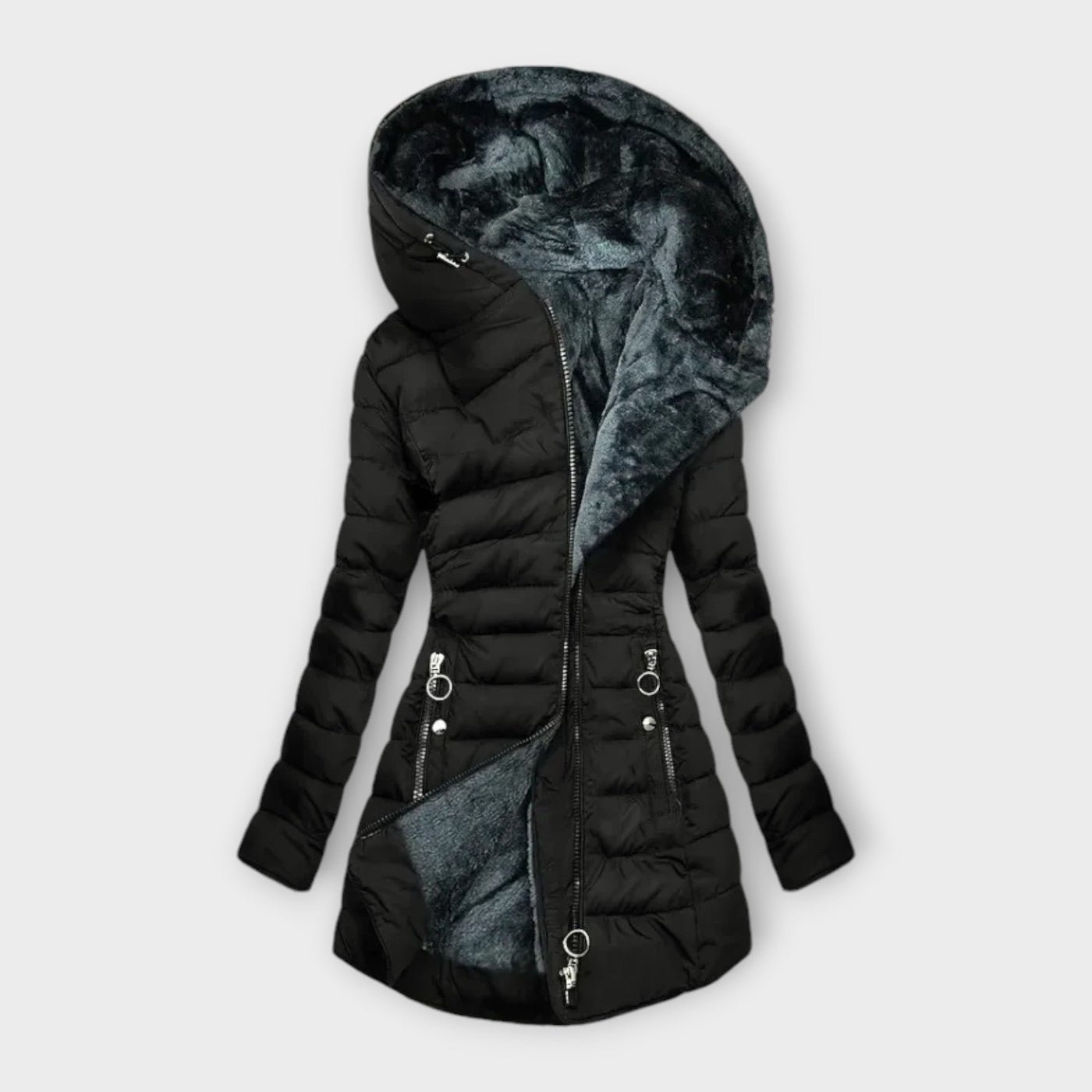 Kori – Manteau douillet doublé de fausse fourrure