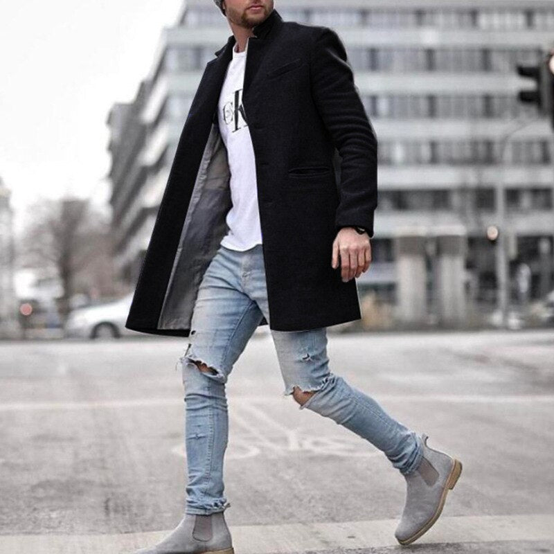 Patrick – Manteau long classique en laine