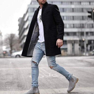 Patrick – Manteau long classique en laine