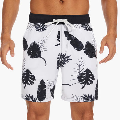 Short de bain rayé pour homme – avec cordon de serrage et poches