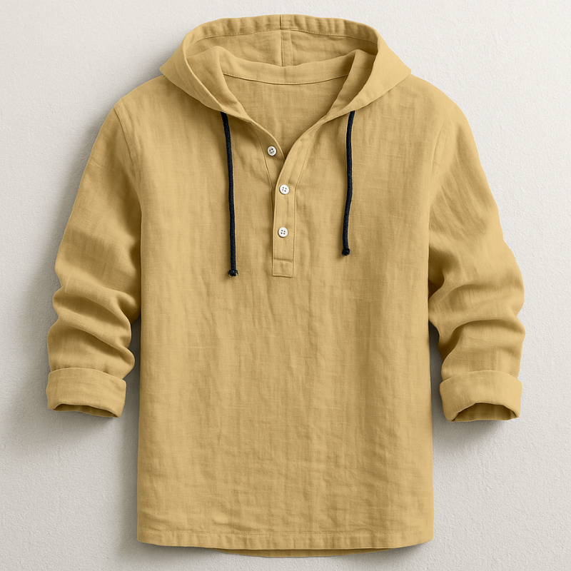 Louis- Chemise en lin avec capuche