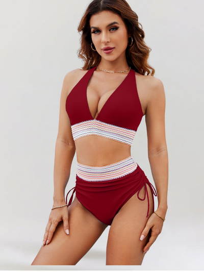 Lidia – Ensemble Bikini avec Contrôle du Ventre et Taille Haute