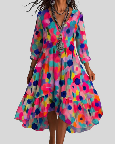 Élowen™ – Robe Maxi Bohème Fleurie et Légère