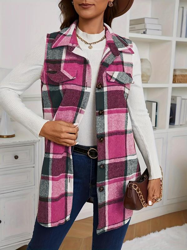 Ayana Vest Plaid™ – Élégance Décontractée sans Manches