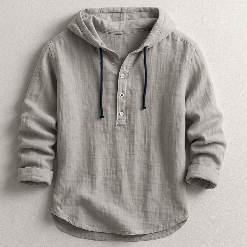 Louis- Chemise en lin avec capuche