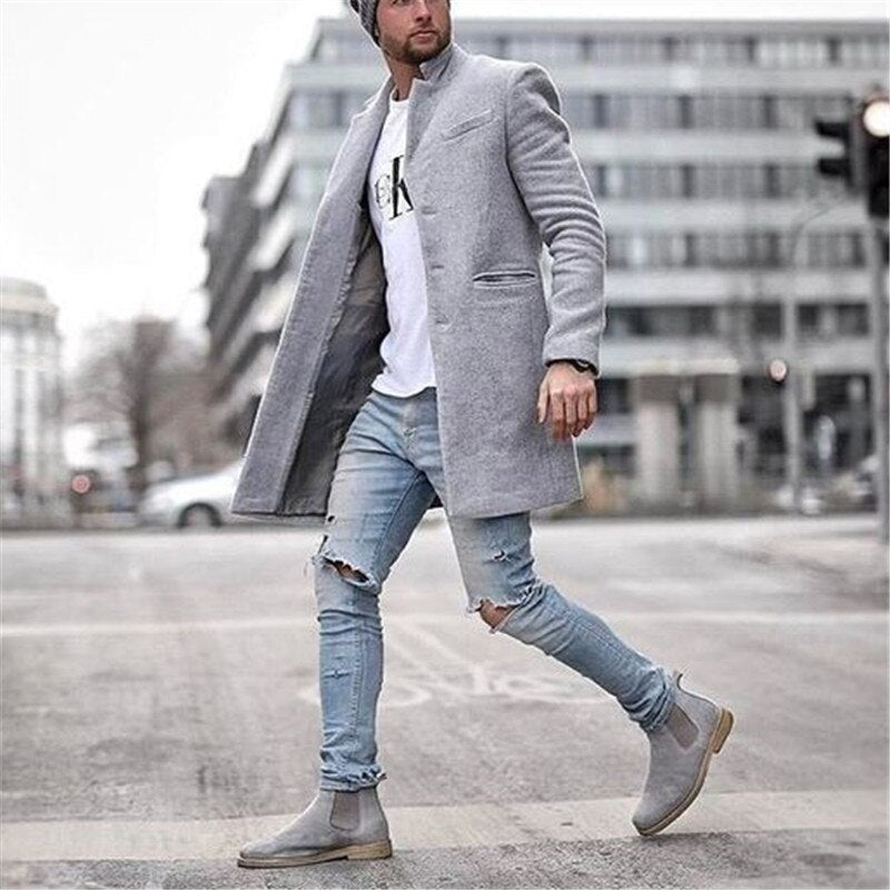 Patrick – Manteau long classique en laine