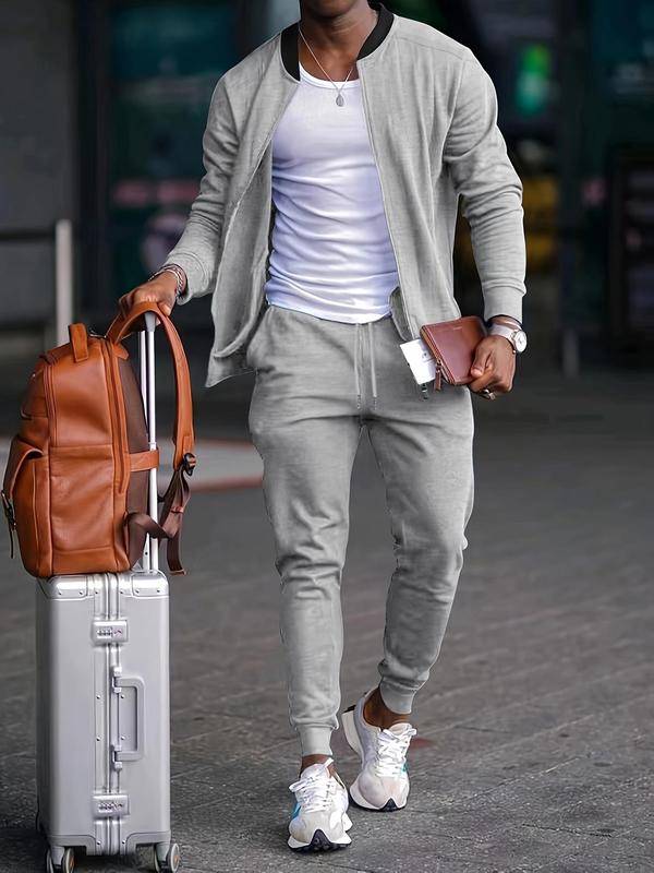 Lorenzo™ | Ensemble homme sport & casual à col montant