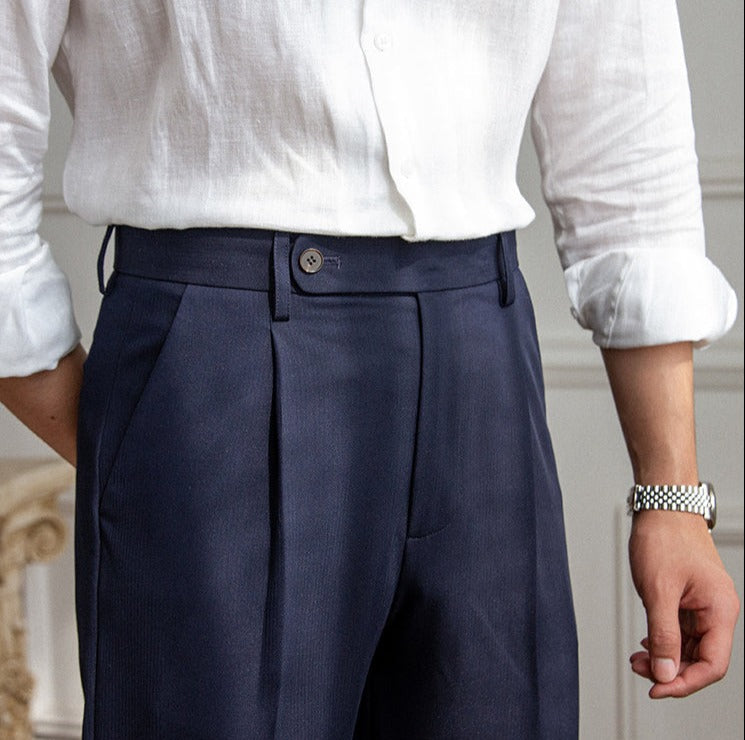 Pantalon plissé simple Senequier