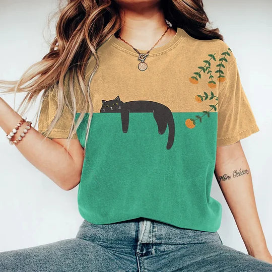Nitsa – T-shirt print élégant de printemps